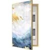 YLME Copertura Quadro Elettrico Decorativa, Nascondi Contatore, Quadri Copri Contatori Elettrici da Parete, Sono Disponibili Vari Stili, Ideale per la Tua Casa Quadri,E(Gold),50×70cm