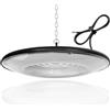 Sigmaled Lighting, Lampada LED UFO per Capannone 100W 10.000lm, Faro IP65, Bianco Naturale 4000K, Illuminazione Industriale Luci per Officina Magazzini Garage, Proiettore industriale High Bay, pack 1