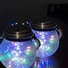 ZQX Luci Solari Esterno Giardino, ZQX 2 Pezzi 30 LED Lanterna Solare da Esterno Vetro, IP65 Impermeabili Lampade Solari da Giardino Lanterna da Campeggio Sospensione, Luce Solare LED Esterno (Multicolore)