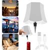 Usper Lampada da tavolo senza fili per collo di bottiglia, lampada LED ricaricabile, paralume per bottiglia, lampada touch senza fili per collo di bottiglia, 3 colori per bar e ristoranti (Bianco C)