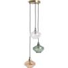 LEDKIA LIGHTING LEDKIA Lampada a Sospensione Metallo e Vetro 3 pendenti Blas Multicolore