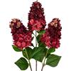 Briful Set di 3 ortensie artificiali, fiori artificiali, come veri fiori di cespuglio, ortensia, 73 cm, decorazione per l'autunno