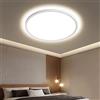 OTREN Plafoniera LED Soffitto 28W 2800LM, Lampada Bagno Rotonda Ø30CM IP44 4000K Bianco Naturale, Lampadario Moderno per Camera Letto Cucina Ufficio Balcone