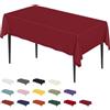 Artoid Mode Tovaglia Rosso Borgogna Antimacchia Effetto Lino 85x85 cm, Tovaglia in Lino Lavabile, Biancheria da Tavola per Cucina, Decorazione per Feste