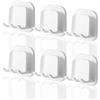 ZDZBLX Supporto per spazzolino da denti in silicone Gancio multifunzione impermeabile autoadesivo Singolo supporto per spazzolino da denti per parete 6PCS