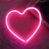 Aslanka Cuore Insegna al Neon, USB Plug-and-Play, decorazione luminosa per feste di compleanno di Natale, soggiorno, camera da letto, tavolo per bambini