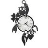 Arti & Mestieri Orologio da Parete Good Luck Nero e Bianco Marmo