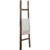Biscottini Scaletta Porta Asciugamani Bagno 150x8x40 - Scala Decorativa in Legno - Scala portasciugamani - Scaletta Legno appendi Asciugamani - Portasciugamani da Parete Metallo, Bambu