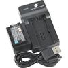 DSTE BP-727 batteria agli ioni di litio e caricabatterie micro USB, compatibile con Canon BP-727F LEGRIA HF M52 M56 M60 R306 R406 R506 VIXIA HF M50 M500 M506 R50 SLR fotocamera Canon BP-718