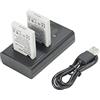 DSTE DE DSTE - Batteria di ricambio EN-EL5 + caricatore USB doppio con display LCD, compatibile con Nikon Coolpix P510, P520, P530, P5100, P6000, S10, P3, P4, P80, P90, P100, P500