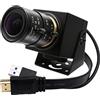 Svpro Telecamera HDMI USB Zoom 4K 60fps USB3.0 messa a fuoco manuale Webcam con obiettivo zoom ottico da 2,8 - 12 mm, telecamera industriale HD 8 MP H.264 60 fps per computer, monitor, TV, proiettore