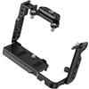 HDOYTXXM Gabbia per fotocamera professionale Gabbia per FX2 Accessorio per accessori base per slitta fredda con pulsante video in alluminio
