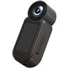 Getdoublerich Telecamera da pollice, 2,7 K, ultra trasparente, compatta, leggera, per guida all'aperto, moto elettrica, montata sul collo, per videocamera (nero)