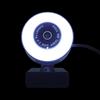 FESTFENDS Webcam per Computer 1080p Microfono Integrato a Riduzione del Rumore, Regolazione Luminosità a 3 Livelli, Corpo in Abs Nero, Cavo USB Incluso per Streaming e Videochiamate
