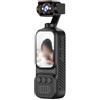 BEAZOOM Videocamera portatile 2K Vlogging con stabilizzazione multi-smart, action cam tascabile girevole per sport di viaggio, display da 2,0 pollici, nero