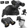 Generic Occhiali per visione notturna, binocolo digitale a infrarossi 3D VR con 2 schede da 32 GB per foto/video 3D, zoom digitale 6X, FOV 40°