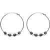 ENTREPLATA Orecchini a cerchio in argento sterling 925 unisex per uomo donna ragazza ragazzo orecchini etnici anelli tribali modello 4 bali 20 mm.