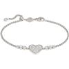 Nomination - Bracciale Donna Emosfere in Acciaio, Elegante, Gioiello con Chiusura Regolabile, Lunghezza Massima 20 cm, Idea Regalo (Cuore)
