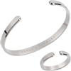 Forge & Foundry Ravick - Bracciale da uomo minimalista in titanio | Versitile unisex impermeabile | Gioielli artigianali dal design di Londra, One size, Titanio, Non pietra preziosa