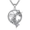 Eusense Athena Collana per donne e uomini in argento Sterling 925 gioielli mitologia romana dea guerriera Minerva ciondolo greco regalo per lui compleanno anniversario amante donna maschio