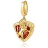 FANCIME Harry Potter x Collaboration - Gryffindor House Charm, Sterling Silver Charms Necklace Jewellery Gift for Women Girls