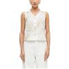 s.Oliver BLACK LABEL s.Oliver Camicetta da Donna 2179173 con Stampa Allover (Confezione da 1), Bianco, 40