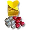 generico Confezione Festa della donna Scatolina Regalo 7x5 cm con 10 Cioccolatini Cuoricini