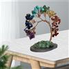 Crystal Tree Burattato Minerale Base Agata Albero Fortunato Feng Shui