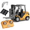 DUKUSEEK Mini carrello elevatore a forcale RC della scala 1:64, modello telecomandato RWD della costruzione del veicolo industriale della lega RC