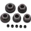 Kikumi Pignone Rc 5mm Interno 48p 24t Motore 4×3×2 5 Pezzi 48dp Ingranaggio Motore 5mm Foro Albero 20t 22t 24t 26t 28t Pignone per 10 Camion Rc 28t 28t Pignone 5mm