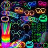 MULEVIP 272 Pezzi Braccialetti Luminosi Fluorescenti, Starlight, Glowsticks Party, Collane Glow Neon per Bambini per Forniture per Feste Scure, Festival, Halloween