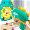 TLHWIN Dinosaur Dartboard Toy Gun, Gioco di tiro per Bambini, Arma Giocattolo con Bersaglio per Giochi di Lancio dei, 12 Palline adesive, Set di Regalo per Giocattoli per Bambini dai 3 (G)
