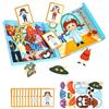 Generico Gioco di Vestire | Puzzle Magnetici con Personaggi | Set Di Vestiti Magnetici - Per Bambini Di 3-6 Anni, Per Compleanno, Natale, Scuola Materna, Aula E Viaggio