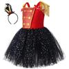 Generico Costume Schiaccianoci Bambina - Costumi Per Feste Di Natale Con Fascia,Abbigliamento per Cosplay Festival Scuola Eventi Quotidiani Autunno Halloween