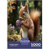 KZQNXHJPRL Scoiattolo Foresta Puzzle 1000 Pezzi Puzzle per Adulti Carta Famiglia Relax Decorazione Gift 38x26cm/1000pcs