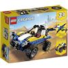 LEGO Creator Dune Buggy, Fuoristrada, Aeroplano e Quad, Set da Costruzione 3 in 1, Veicoli Giocattolo per Bambini dai 6 Anni in su, 31087