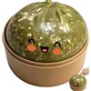 Generico Gigante Glitter Squishys Ravioli, Glitter Dumpling Squishys, Divertente Giocattolo Antistress Bao Bun Con Vaporiera, Morbida Pallina Antistress Ravioli Spremere Giocattoli,Adatto agli adulti