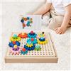 Montessori Gear Game Giocattoli in legno Kids Play Toolbox per aula Ragazze
