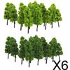 6X Alberi Pagoda Modellino Treno Ferrovia Scenario 1:100 20 Pz Verde Scuro E