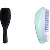 Tangle Teezer Wet Detangler Midnight Black, Setole Flessibili E Pratica Maniglia & Spazzola Districante Per Capelli Fini E Fragili, Viola Menta