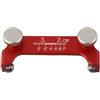 ZYWUOY Scalpello regolabile per affilatura, guida angolare in lega di alluminio per scalpelli per lavorazione del legno e frese da intaglio, strumento rosso 60 x 10 mm