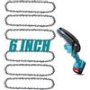 Generic 6 Inch Chainsaw Chain, 6 Pieces Replacement Chains for All 6-inch Cordless Electric Portable Mini Chainsaws, Durable Carbon 6Inch Chainsaw Chains for Pruning Shears and Wood Cutting Nice processing