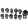 Jurtmy Set di 10 pinze ER16 con prolunga dell'albero motore da 8 mm, per fresatrici CNC in acciaio al carbonio