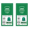 by Amazon Capsule in alluminio di caffè Lungo compatibili con Nespresso, tostatura media, 20 unità, Certificato Rainforest Alliance (Confezione da 2)