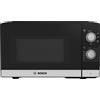 Bosch FFL020MS2 Serie 2 forno a microonde, 26 x 44 cm, 800 W, piatto girevole da 27 cm, fermata porta a sinistra, supporto per la pulizia, illuminazione a LED uniforme, in acciaio inox (nuovo)
