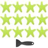 PATIKIL 12 PCS Adesivi Antiscivolo per Vasca, Adesivi Antiscivolo per Doccia con Raschietto Decalcomanie per Pavimento Doccia Forma Stella Tappetini Carini per Vasche, Verde Prato
