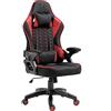 KRAKEN CHAIRS Sedia Gaming Tessuto Traspirante - Rosso Poltrona Gaming Ergonomica Con Cuscino Lombare, Poggiatesta, Braccioli 2D E Dondolo, Sedia Ufficio Con Schienale 120°, Portata 130 kg