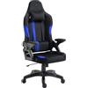 KRAKEN CHAIRS Sedia Gaming Tessuto Velluto - Blu Poltrona Gaming Ergonomica Con Cuscino Lombare, Poggiatesta, Braccioli 2D E Dondolo, Sedia Ufficio Con Schienale 120°, Portata 130 kg