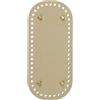 PATIKIL Fondo per Borse Pelle Pu 8.7x3.9 Pollici, Base Ovale Tappetino Fondo per Borsa Uncinetto con Fori e Chiodi, per Borse Fai da Te, Borse a Tracolla, Borsette, Oro