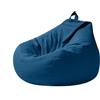 RANJIMA Pouf per bambini e adulti, 100 x 120 cm, sacco per adulti, grande da gioco, XL, con rivestimento senza imbottitura, per interni ed esterni (blu scuro)